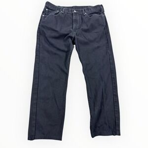 Levi's Jeans Men's 38x32 Black‎ Denim Button Fly 505 Relaxed Fit